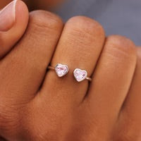 Puravida® Twin Hearts Gemstone Ring