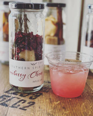 The Southern Spirit - Cranberry Cheer Cocktail Infusion Jar