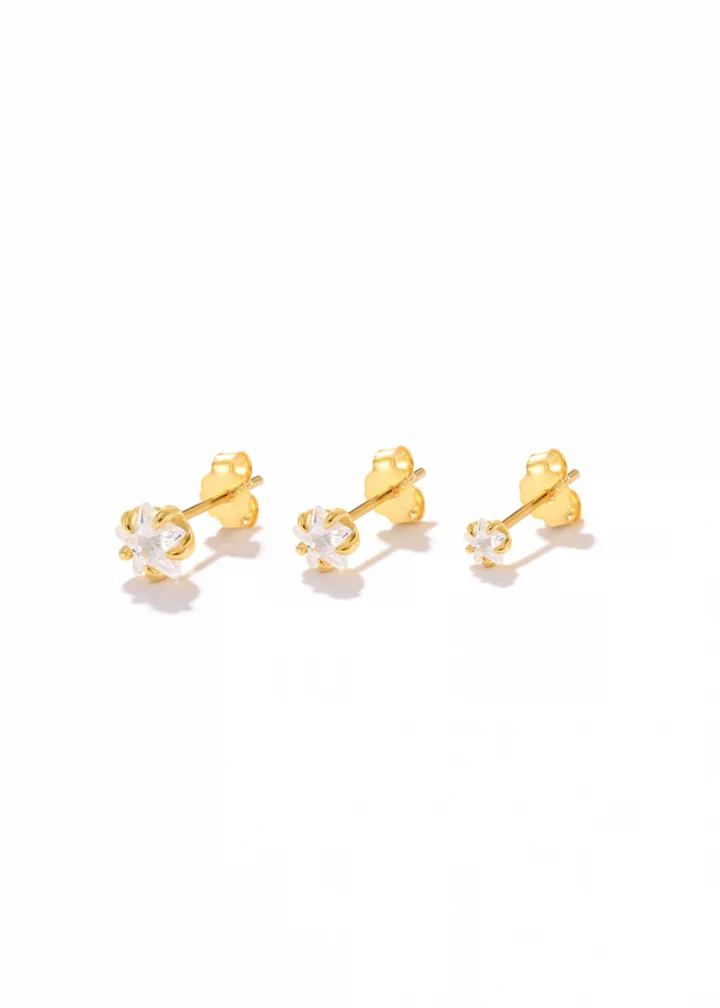 Star Trio Stud Set