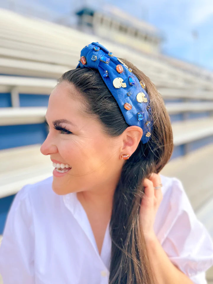 Fan Gear Football Headband - Blue