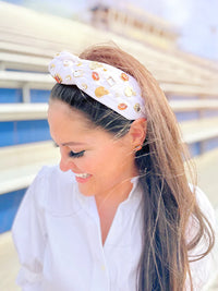 Fan Gear Football Headband - White