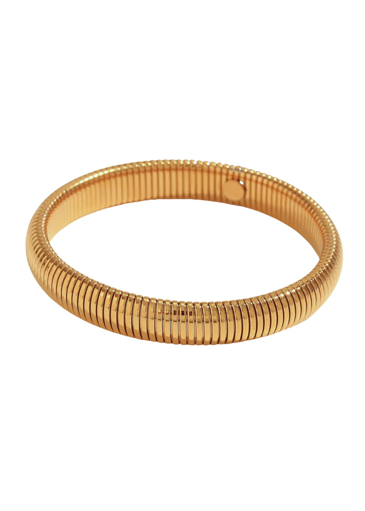 Single Tube Bracelet - Gold