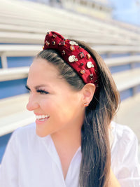 Fan Gear Football Headband - Maroon