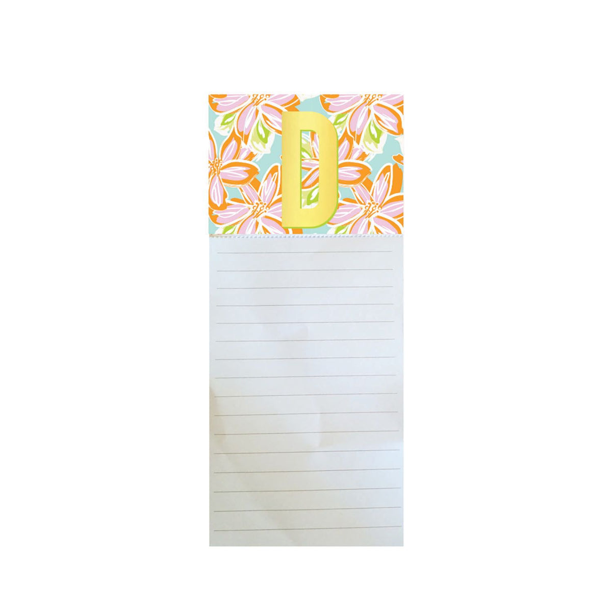 Mary Square Initial Magnetic Notepad