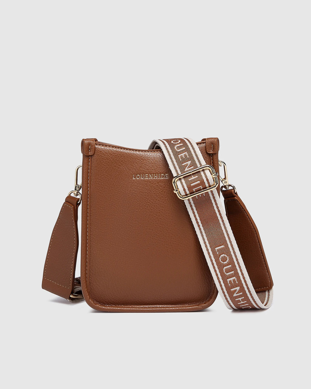 Parker Logo Crossbody Bag - Tan