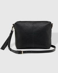 Kasey Stripe Crossbody Bag - Black