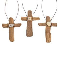 Driftwood Cross Ornament