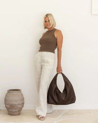Monaco Shoulder Bag - Chocolate