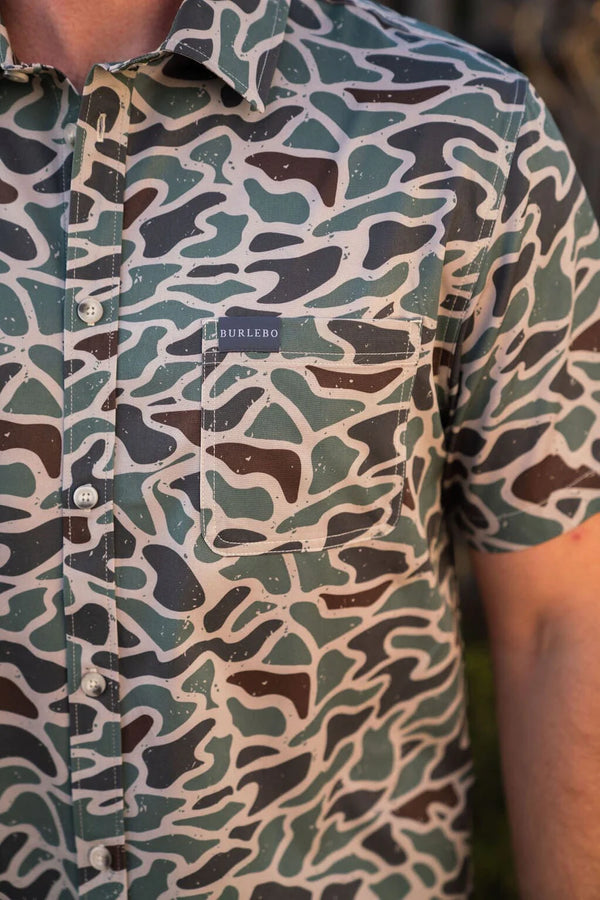 Performance Button Up - Retro Duck Camo