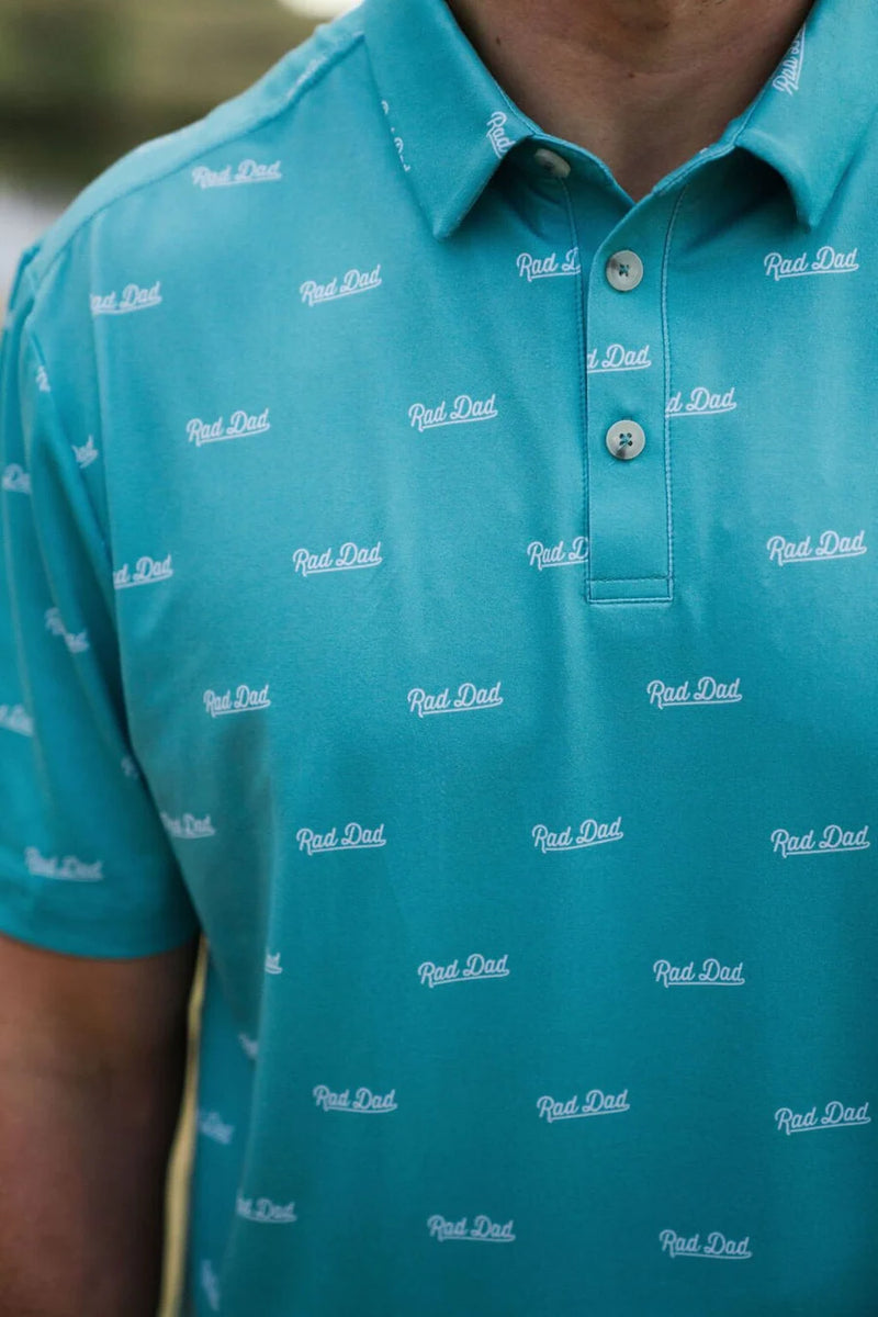 Performance Polo - Rad Dad - Chalky Mint