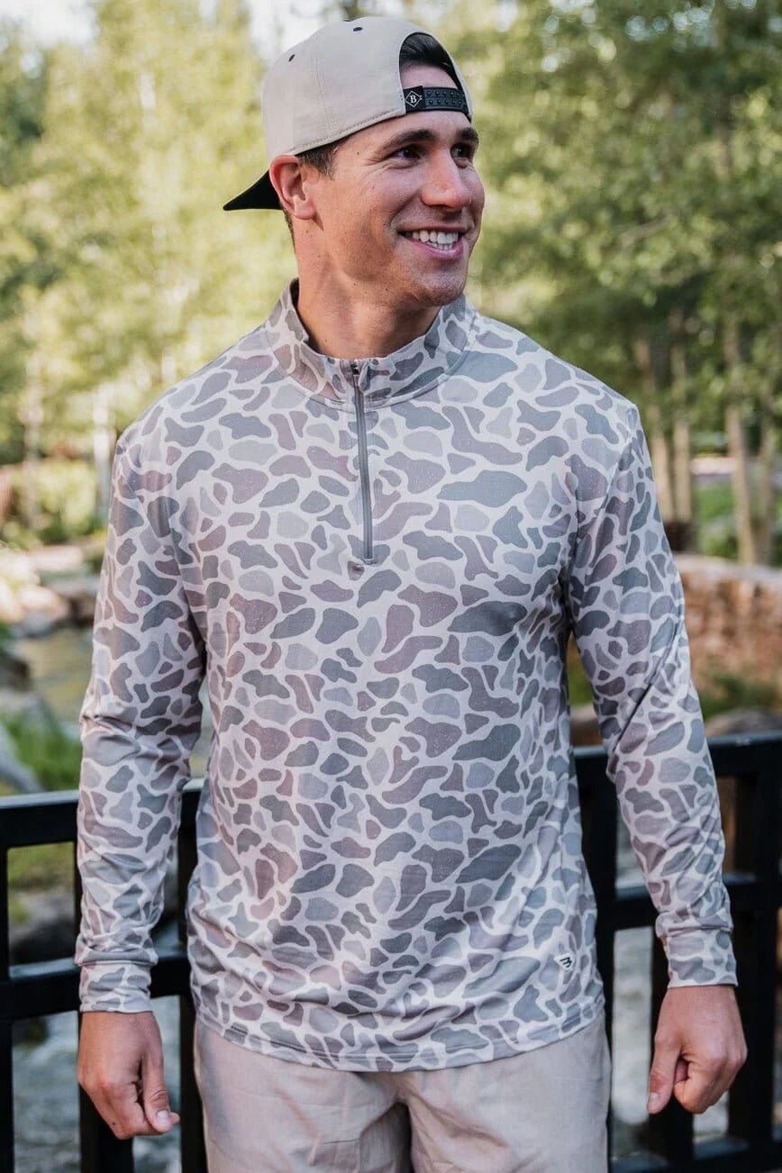 Performance Quarter Zip - Deer Camo