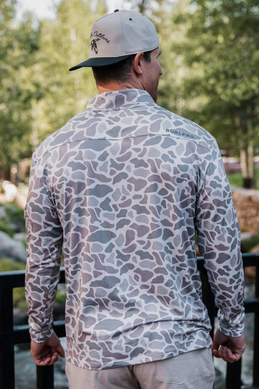 Performance Quarter Zip - Deer Camo