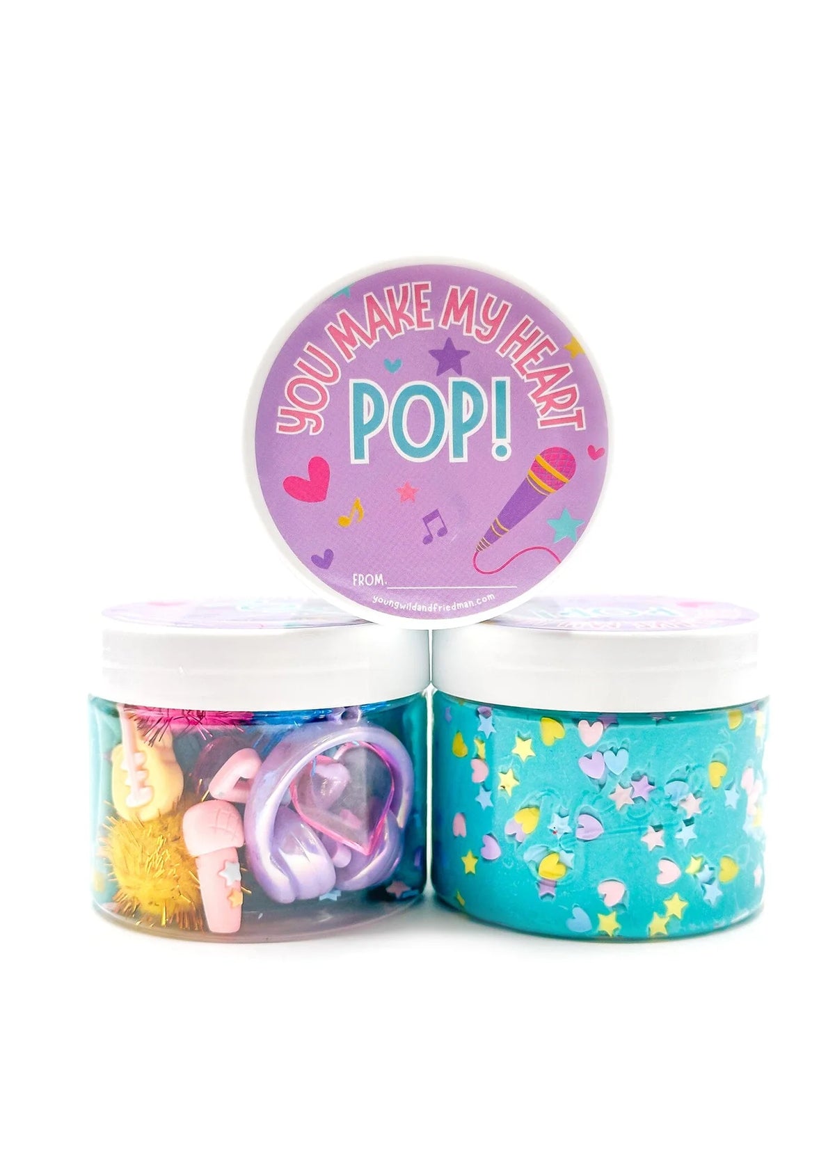 Popstar Valentine Sensory Dough Jar