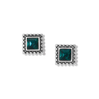 Sparkle Square Mini Post Earrings