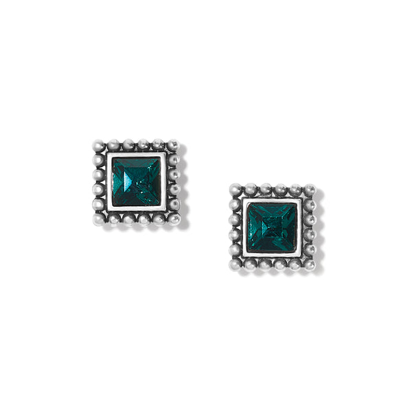 Sparkle Square Mini Post Earrings