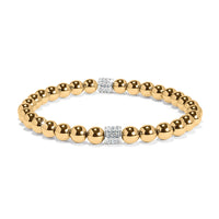 Meridian Petite Stretch Bracelet - Gold