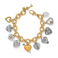 One Heart Large Charm Bracelet