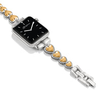 Pretty Tough Two-Tone Heart Watch Band