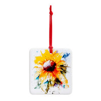 Sunflower Magnet Ornament with Card