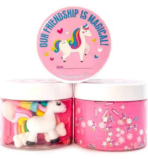Unicorn Valentine Sensory Dough Jar