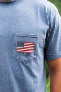 Shotgun Shell Flag - SS - Heather Blue Jean