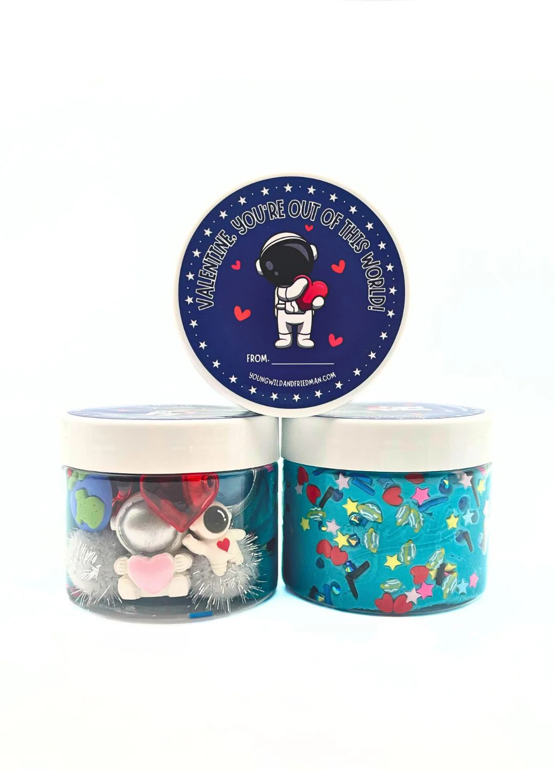 Space Valentine Sensory Dough Jar