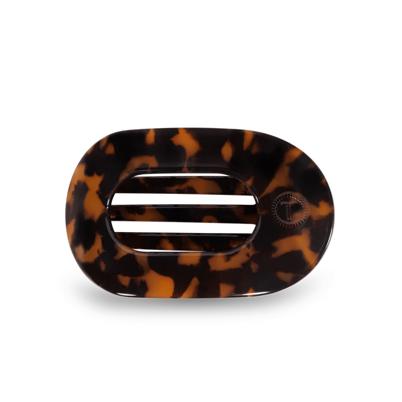 Round Flat Hair Clip | Medium | Tortoise