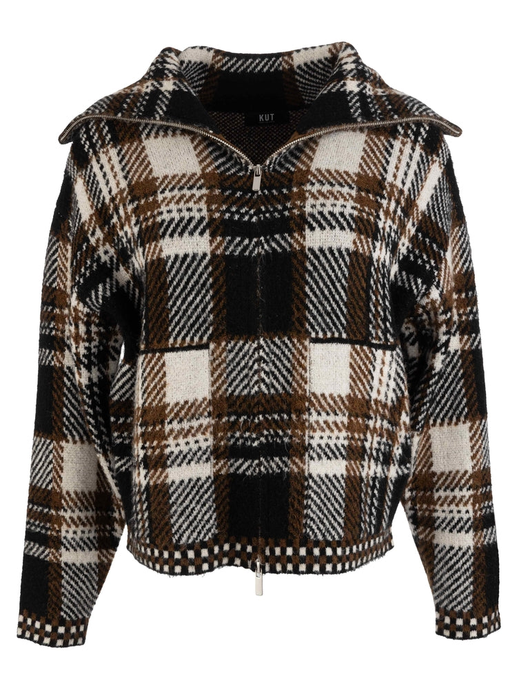 Rue Zip Up Sweater Knit Jacket