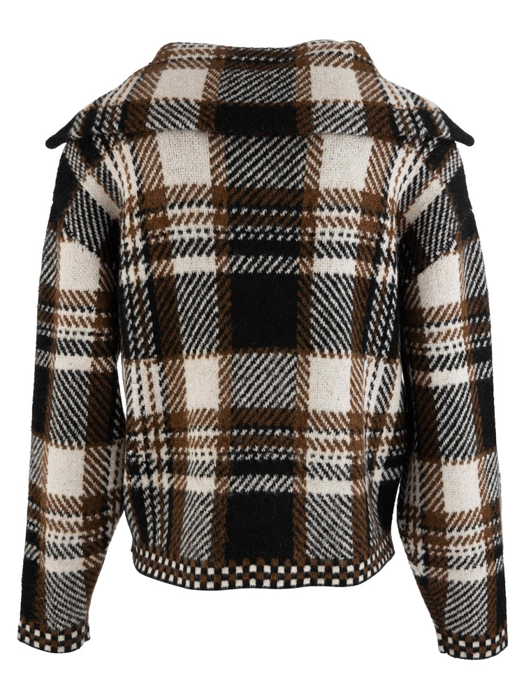 Rue Zip Up Sweater Knit Jacket