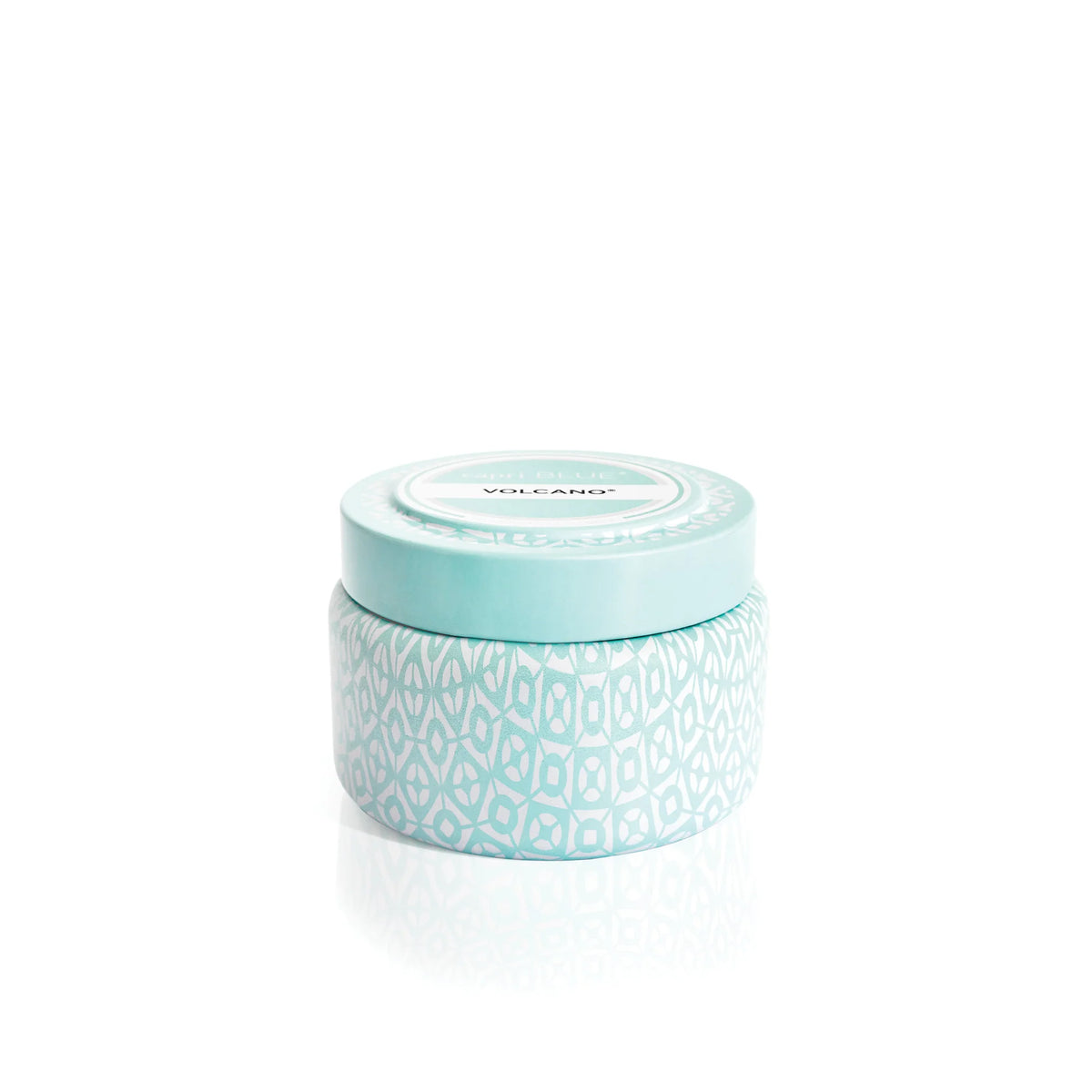 Volcano Aqua Printed Travel Tin Candle, 8.5oz