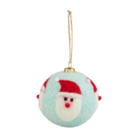 Mud Pie Felted Ball Ornament