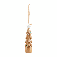 Mud Pie Carved Peg Ornament