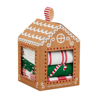 Mud Pie Gingerbread House Towel Set