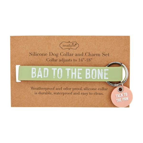 Dog Charm Collar - Bad to the Bone