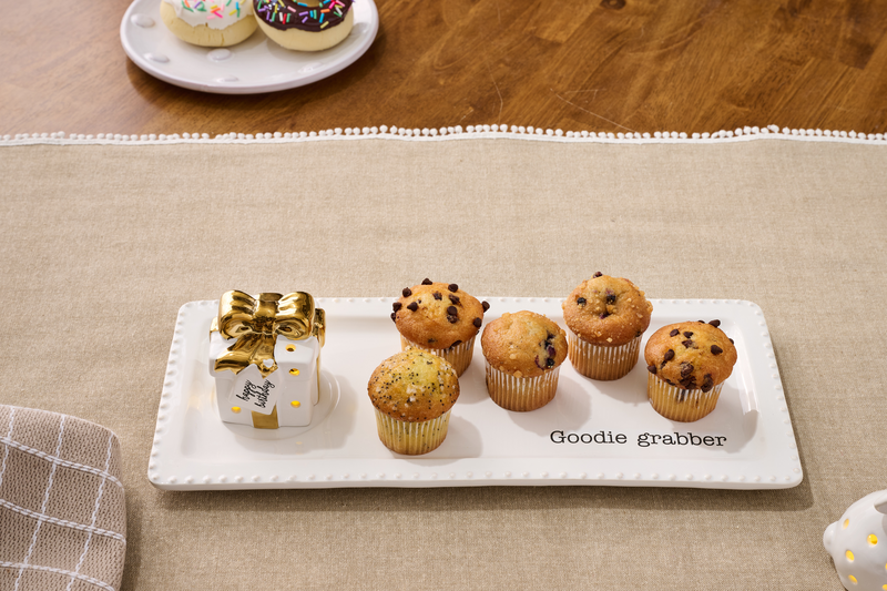 Mud Pie Leuchtender Sitter Mit Amerikanischer Flagge – Dekorative LED-Keramikfigur