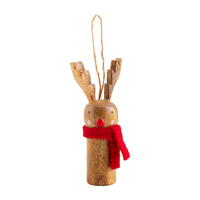 Mud Pie Carved Peg Ornament