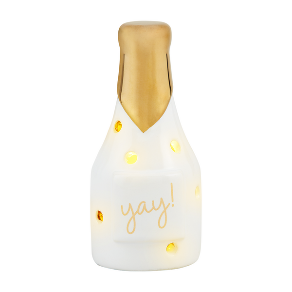 Mud Pie Champagne Light Up Sitter