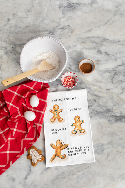 Mud Pie Christmas Gingerbread Man Towel