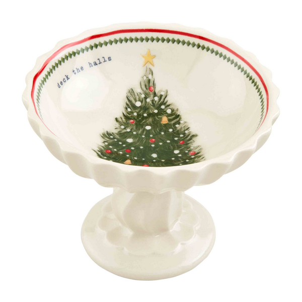 Mud Pie Vintage Christmas Candy Dish