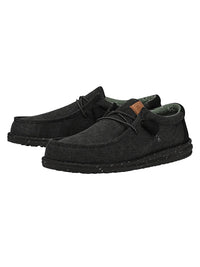 Hey Dude Wally Washed Canvas - Black