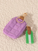 Ezra Quilted Nylon Clip-On Pouch - Lilac