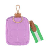 Ezra Quilted Nylon Clip-On Pouch - Lilac