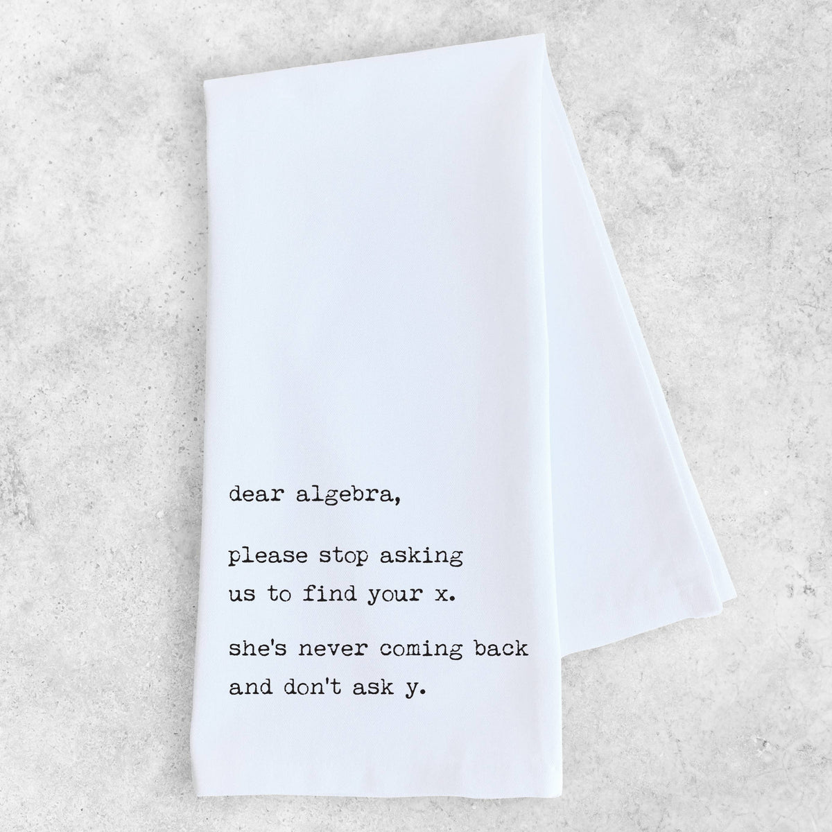 Dear Algebra - Tea Towel
