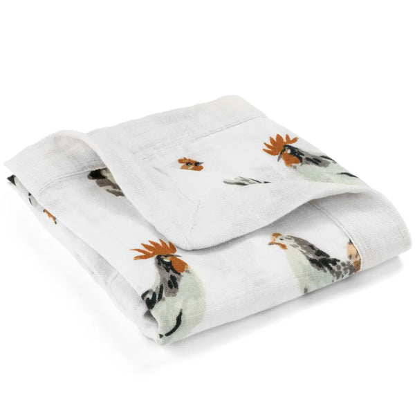 Tutu Chicken Mini Lovey Two-Layer Muslin Security Blanket