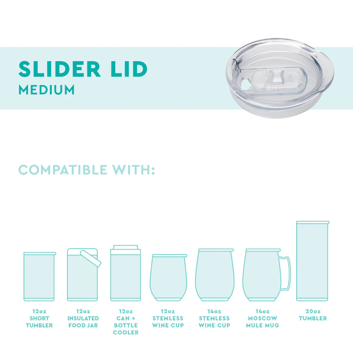 Swig Life® Slider Lid - Medium