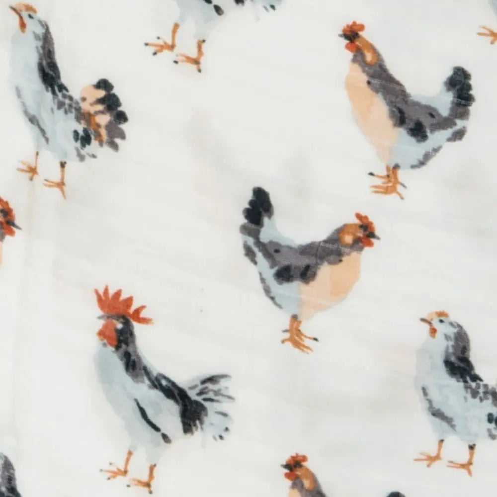 Tutu Chicken Mini Lovey Two-Layer Muslin Security Blanket