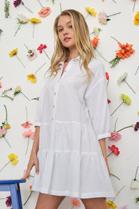 White Ruffled Dress