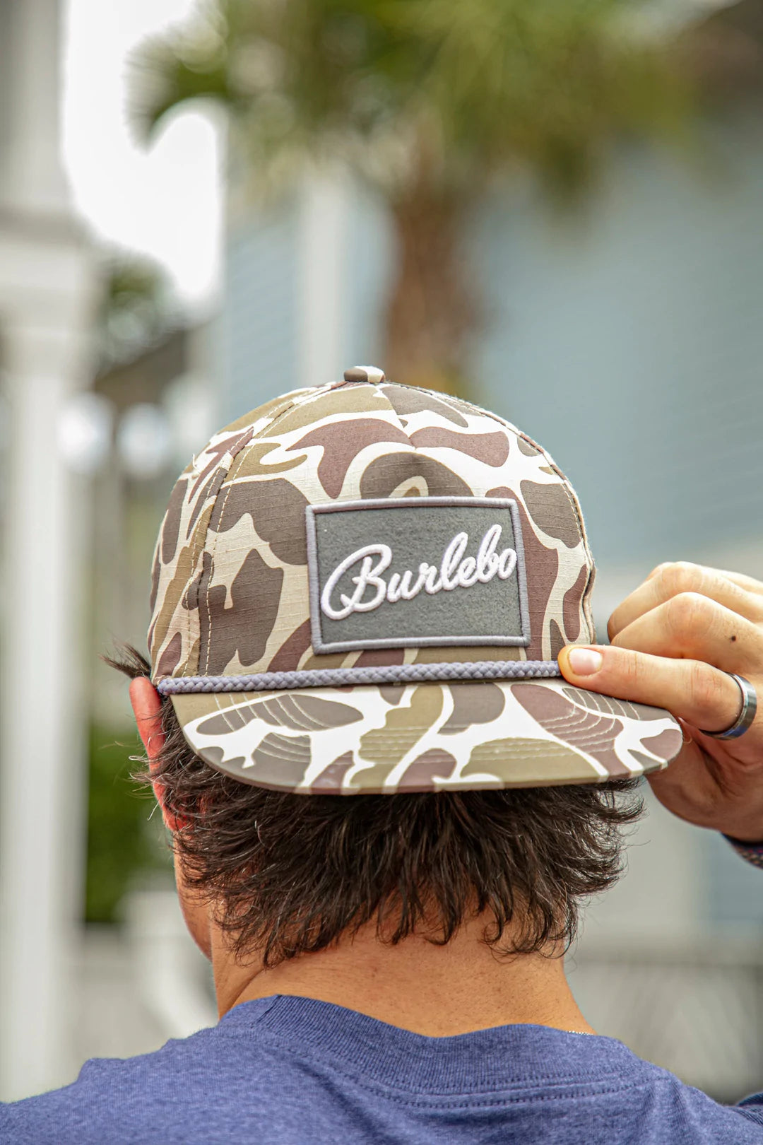 Grey Burlebo Patch Cap