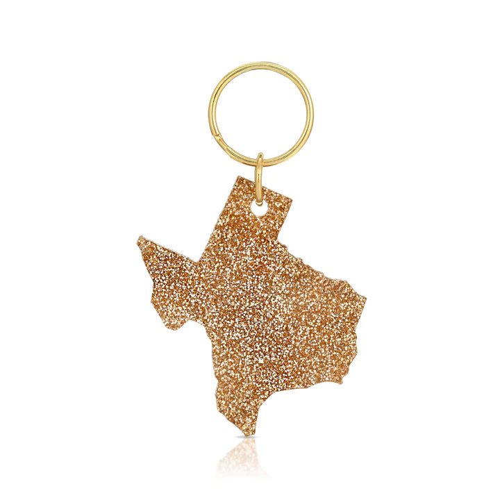 Glitter Keychain - Texas
