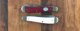 Maroon & White Trapper 3 7/8"